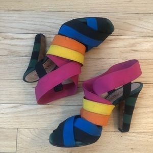 Prada color pop heels